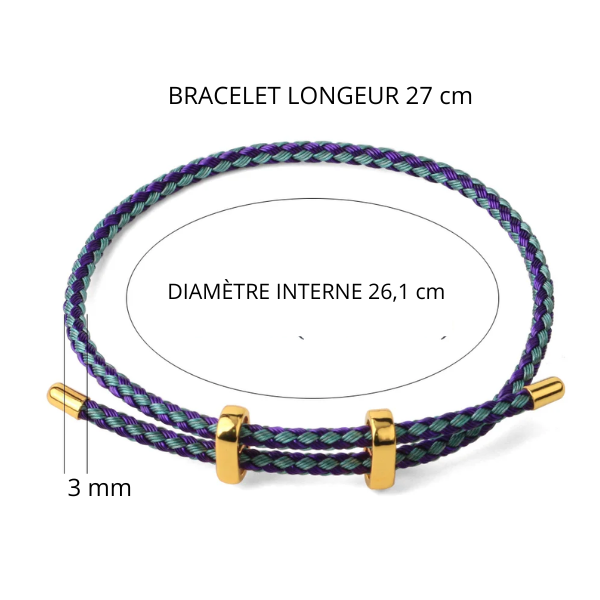 Bracelet enchanté : Bracelet corde, réglable