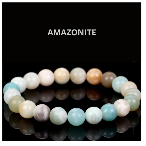 bracelet en pierre naturelle, amazonite, bracelet en pierres naturelles, bijou spirituel, harmonie et équilibre énergétique