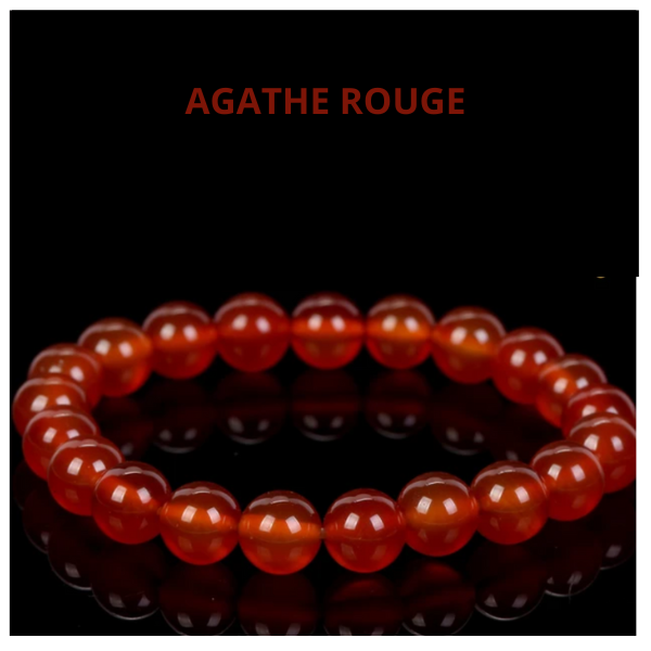 bracelet en pierres naturelles, agathe rouge, bracelet en pierres naturelles, bijou spirituel, harmonie et équilibre énergétique