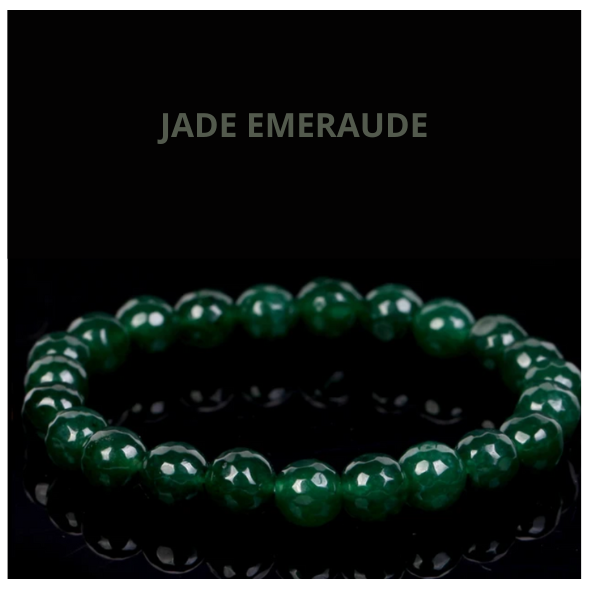 bracelet en pierres naturelles, bracelet en pierres naturelles, bijou spirituel, harmonie et équilibre énergétique, jade emeraude